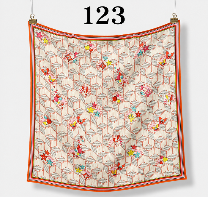 Foulard imprimé 123