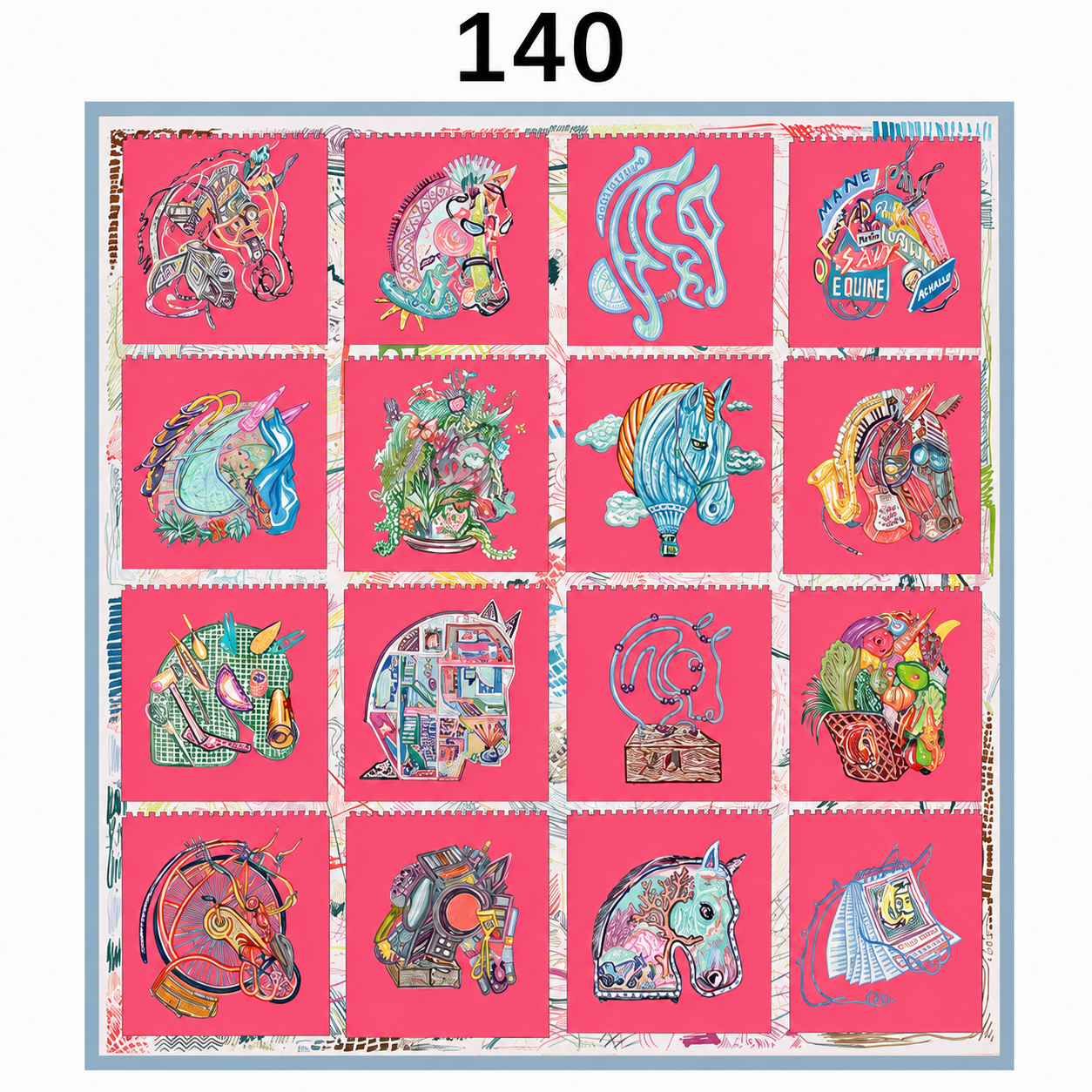 Foulard imprimé 140