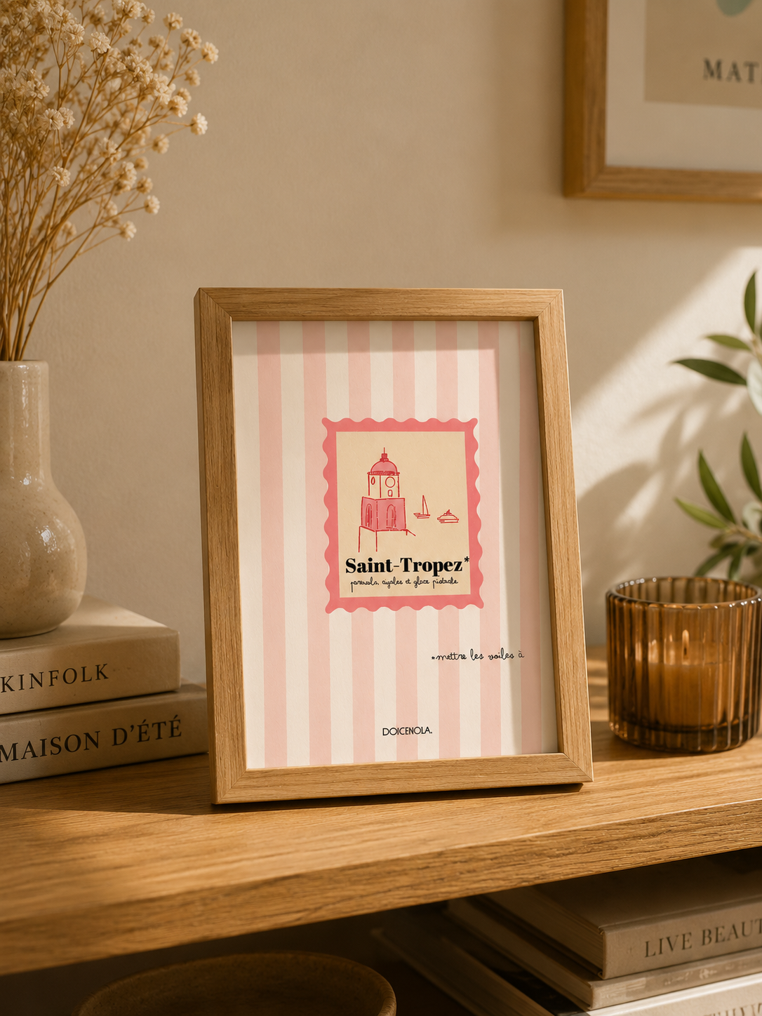 Carte Postale Exclusive Saint-Tropez by Dolcenola 💜