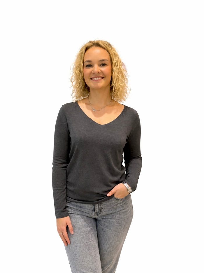 T-shirt Gris Anthracite