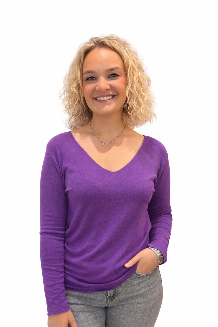 T-shirt Violet Cardinal