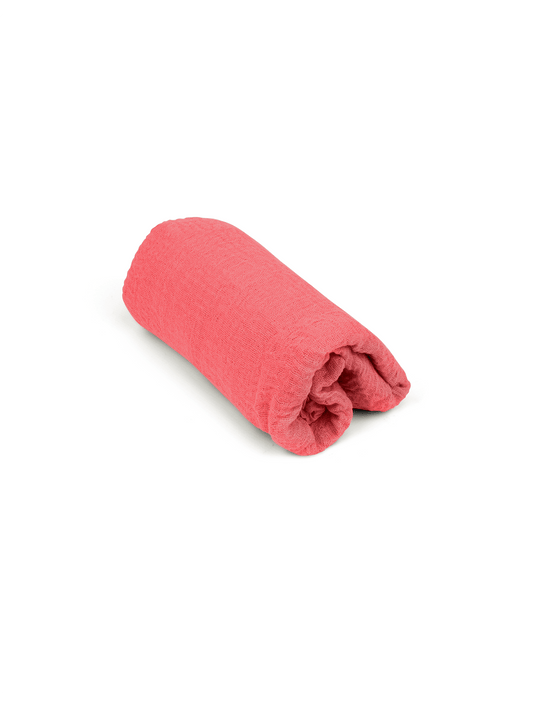 Chèche rose corail